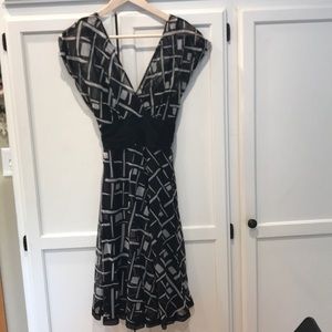 Mix-it dress with slip dress lining sz 8 zip side